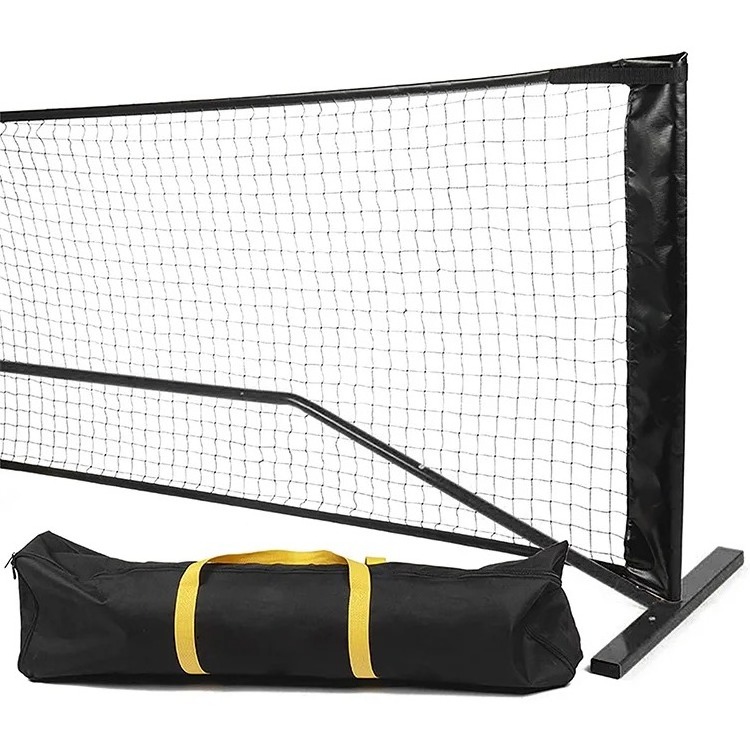 Professional heavy duty wheels custom official portable pickleball net set with wheels