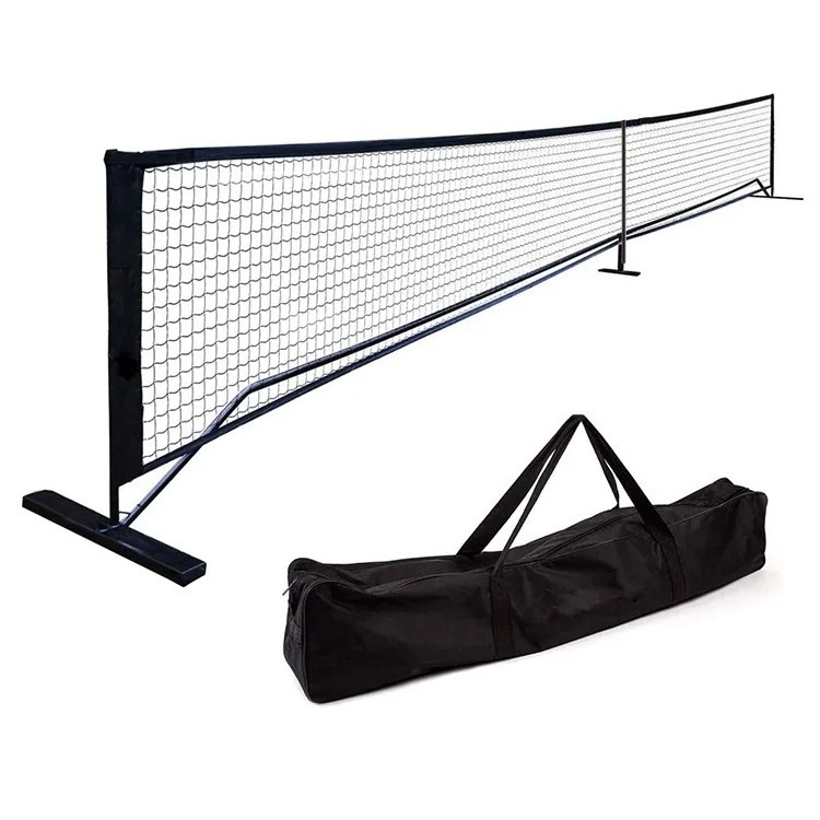 Professional heavy duty wheels custom official portable pickleball net set with wheels