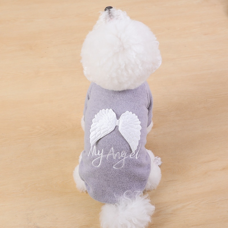 Winter Puppy OEM Custom Dog Angel Wings Design Sweatshirt Pet Dog Clothes Fashion Sweatshirts