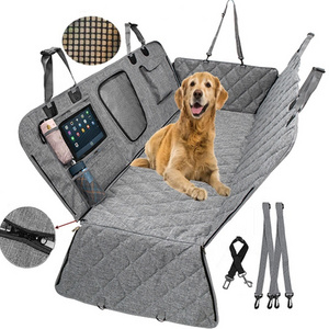 100% Waterproof Scratch Proof Nonslip Extender Dog Hammock Pet Backseat Cover Dog Car Seat Cover For Back Seat