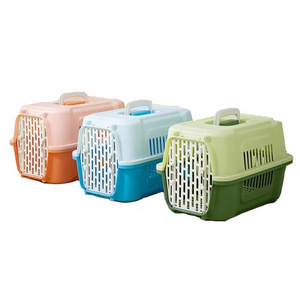 dog accessories Travel pet air cage pet air box Travel cat pet flight cage folding portable cat cage plastic