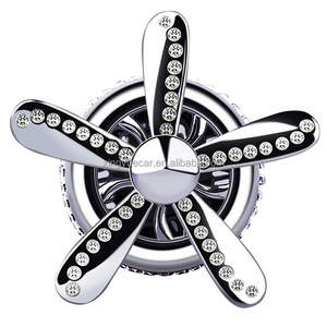 Car Air Freshener Diffuser Vent Clip Fragrance Vintage Rhinestone Car Perfume Odor Eliminator Air Force