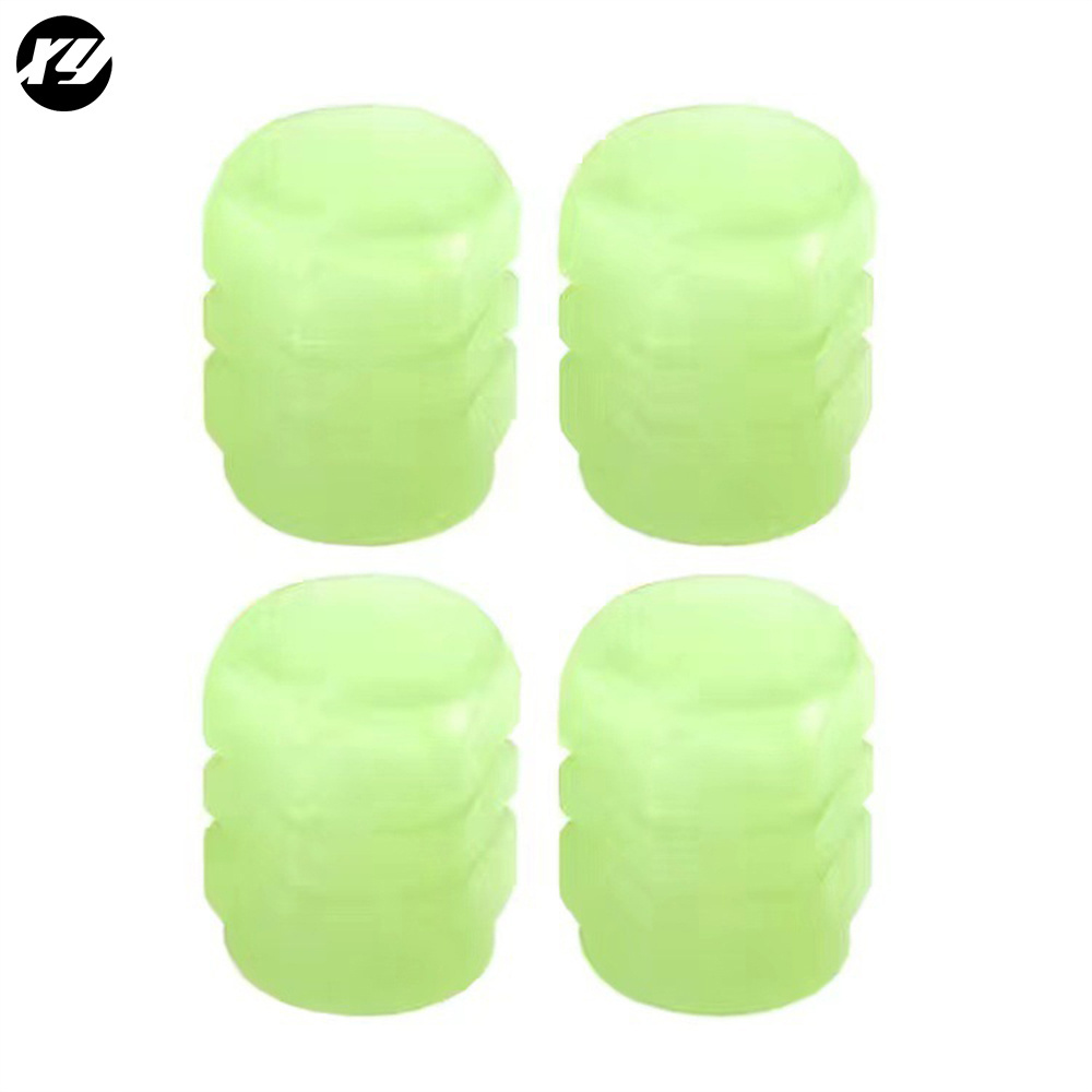 Off-Road Truck Bike Luminous Noctilucous Custom Car Logos Indicator Dust Stem Cover Car Tire Valve Cap