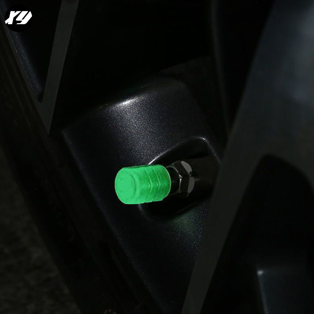 Off-Road Truck Bike Luminous Noctilucous Custom Car Logos Indicator Dust Stem Cover Car Tire Valve Cap