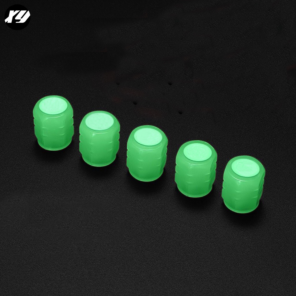 Off-Road Truck Bike Luminous Noctilucous Custom Car Logos Indicator Dust Stem Cover Car Tire Valve Cap