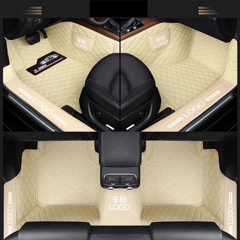 Practicality Strong Durability Non-slip Front Back Seat Different Brand Waterproof PU Leather Car Floor Mat Car Carpet Car Mat