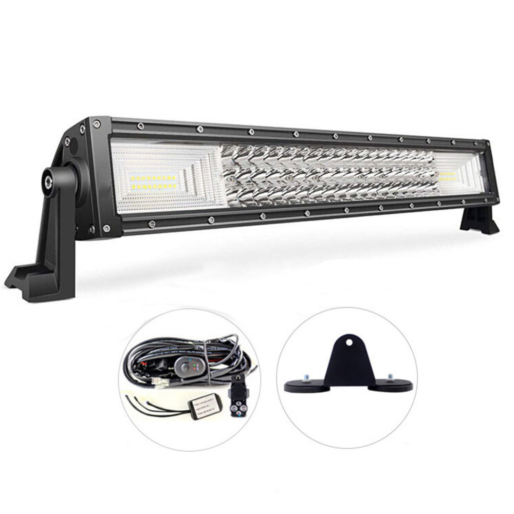 Car LED Headlight Strip Lights Truck Spotlights Modified Off-road Roof Lights Far and Near Counter-attack Lights