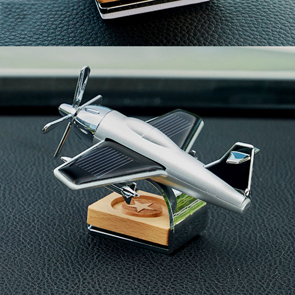 Luxury Solar Helicopter Aircraft Style Car Perfume Aromatherapy Car Decoration Solar Air Freshener