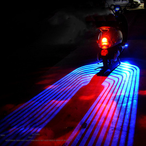 Motorcycle Modified Chassis Lamp LED Angel Wings welcome Lights Wing Decorative Car Projector Light for Motor