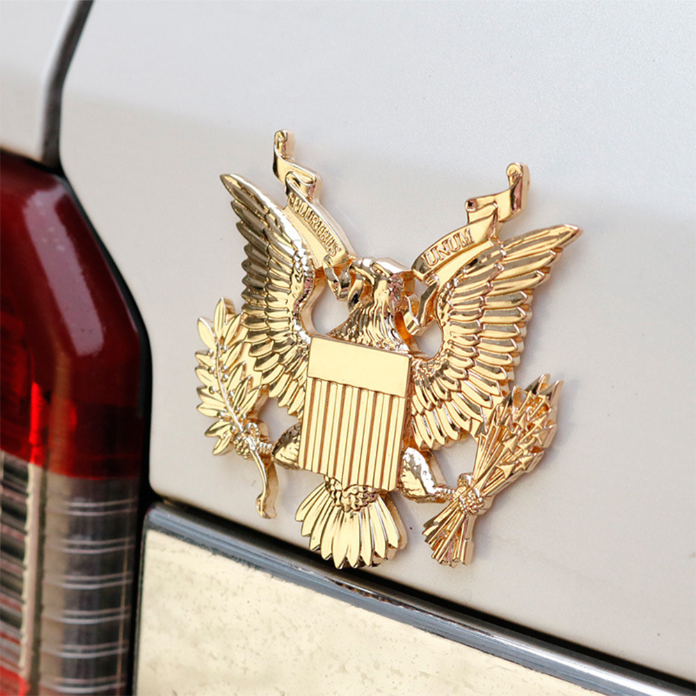 Presidential badge car logo 3D three-dimensional metal modified eagle body rear tail logo car decoration stickers