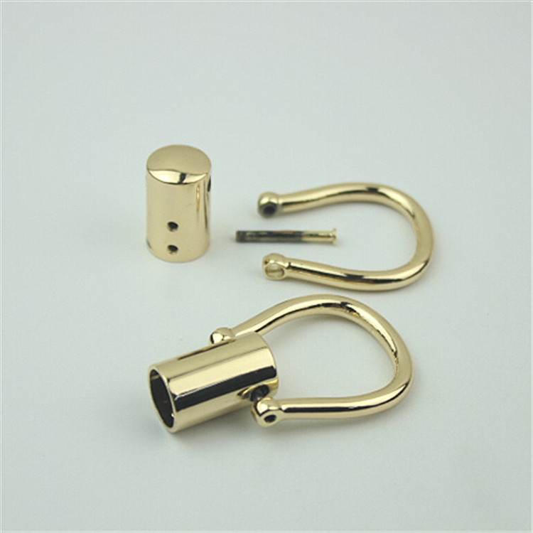 Diy Handmade Luggage Handbag Leather Bag Accessories Golden Metal Activity Screw Clasp Hand Hook Handle Hardware