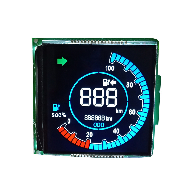 custom shape VA FSTN STN HTN TN LCD Display module motorcycle segment speedometer lcd display