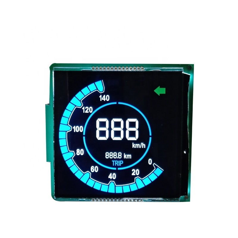 custom shape VA FSTN STN HTN TN LCD Display module motorcycle segment speedometer lcd display