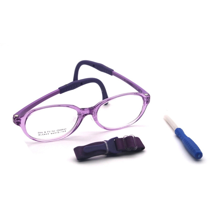 Wholesale Oval Shape Kids TR Eyeglasses Frames With Screwdriver Kids reading glasses