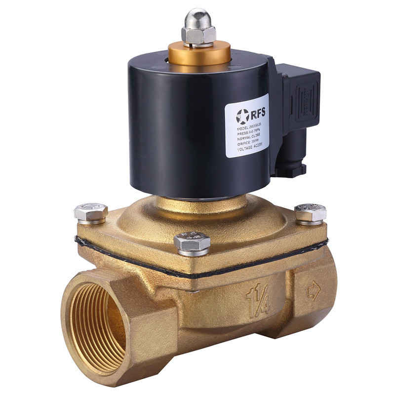 High Quality Natural Gas Shut Off Valve 2W Normally Close Solenoid Valve Electric Brass 12v 24v 220V 1 2 3 inch Solenoid Valve