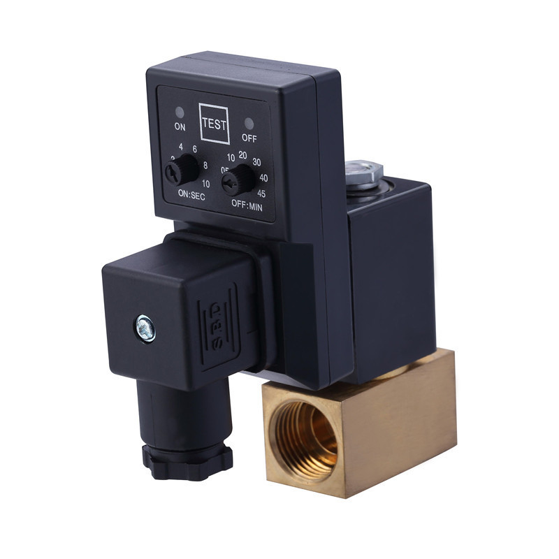 Customize 1/2'' 220V Solenoid Valve Digital Timer Auto Drain Irrigation Water Solenoid Valve Automatic Drain Valve with Timer