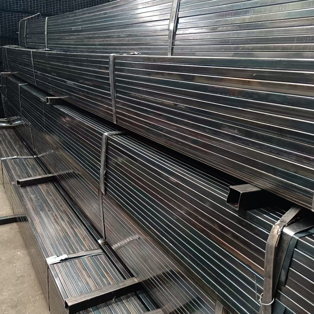 Factory Direct Sales Black Furniture Square Hollow Steel Metal Pipe Profiles 10*10 100*100 Iron Furniture Welded Steel Pipes