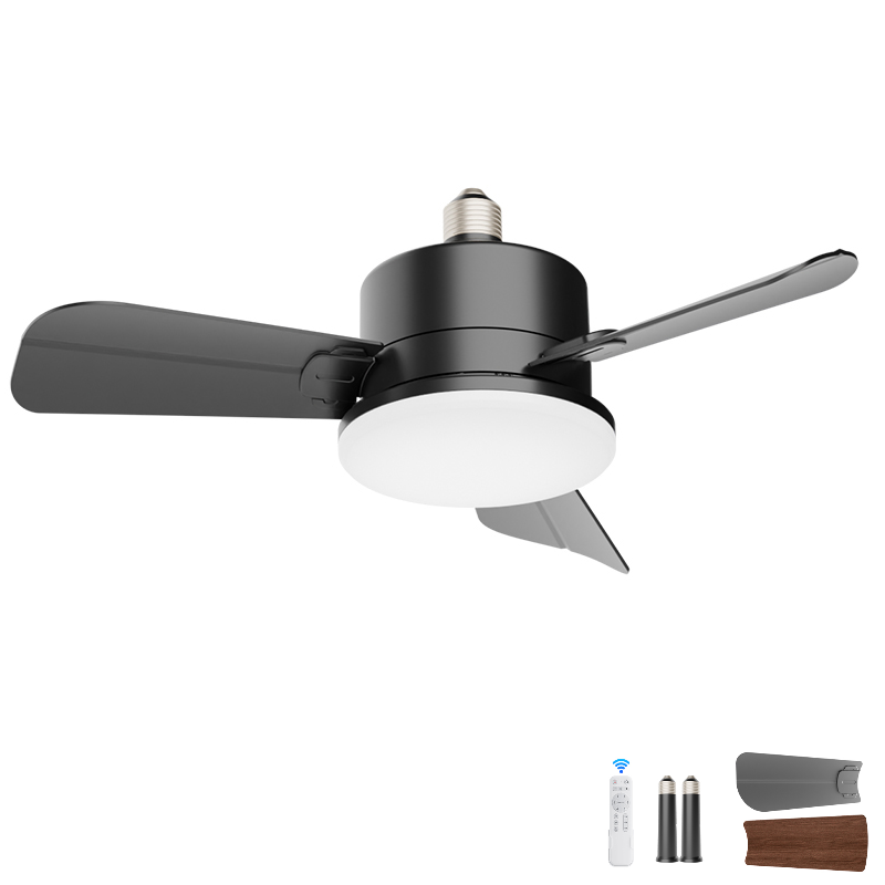 Newest 1000 Lumens Ceiling Fan with Light Remote 6 Gear Wind Speed E26 E27 Dimmable LED Socket Fan Light for replacement of bulb