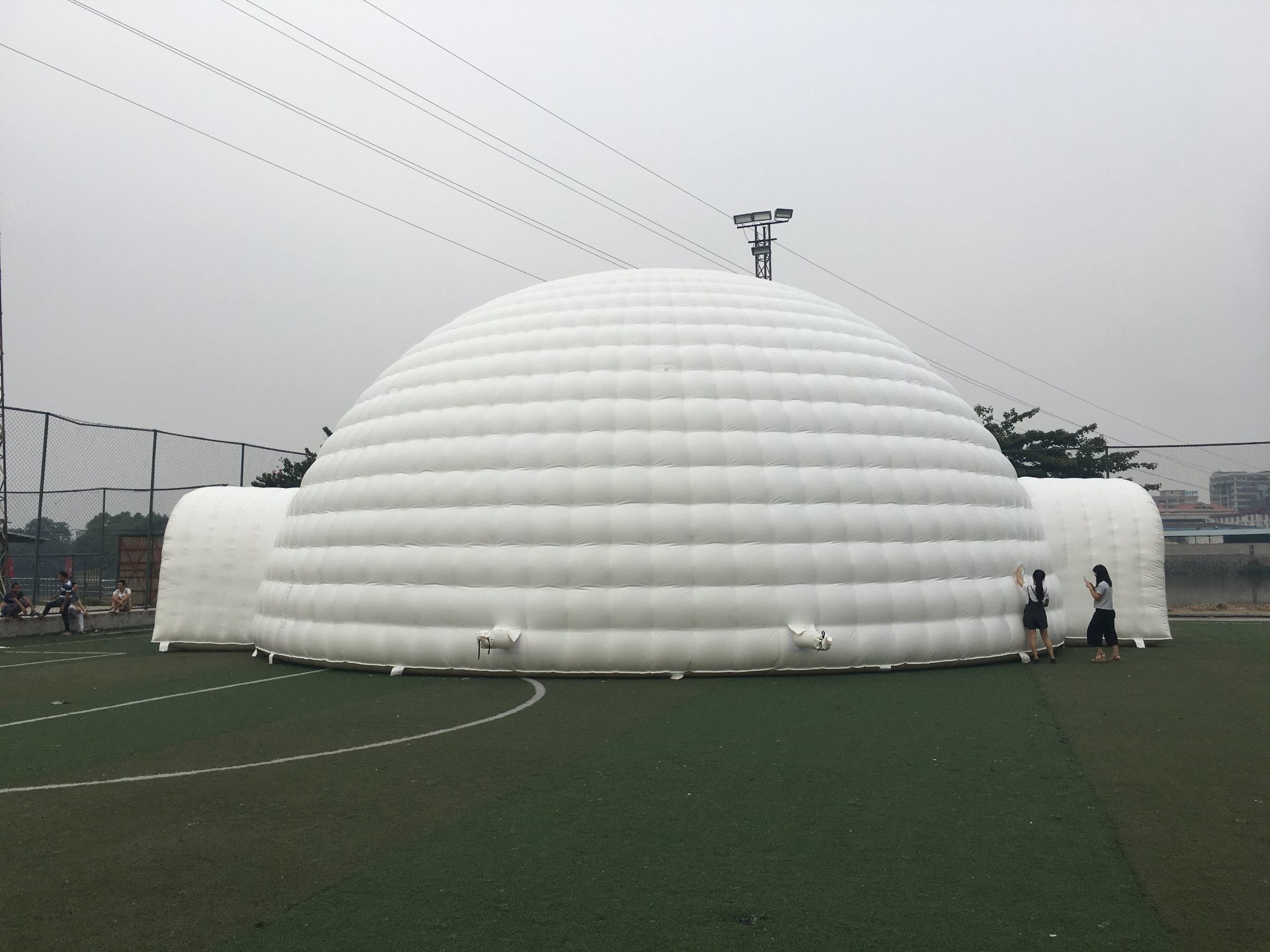 20*20ft 20*20ft custom logo canopy dome advertising inflatable tent for trade show outdoor event gazebo