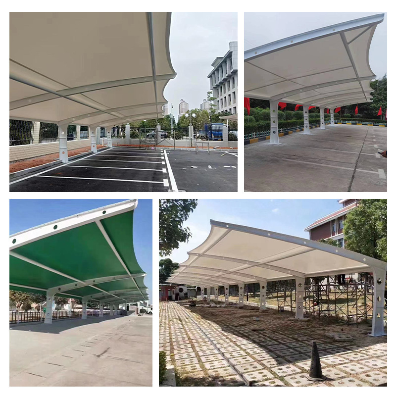 XZ OEM ODM Customized outdoor garage direct sales competitive price solar mount high quality shade structure carport canopy