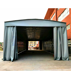 XZ OEM ODM luxury garage outdoor folding large canopy and wholesale mobile foldable pull push car awning tent garages, canopies