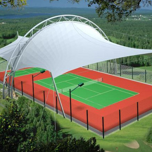 XZ OEM ODM buy basketball court tent canopy shade umbrella tensile ptfe car parking steel structure membrane roof