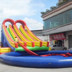 XZ OEM ODM large inflatable water floats jungle slide floating trampoline