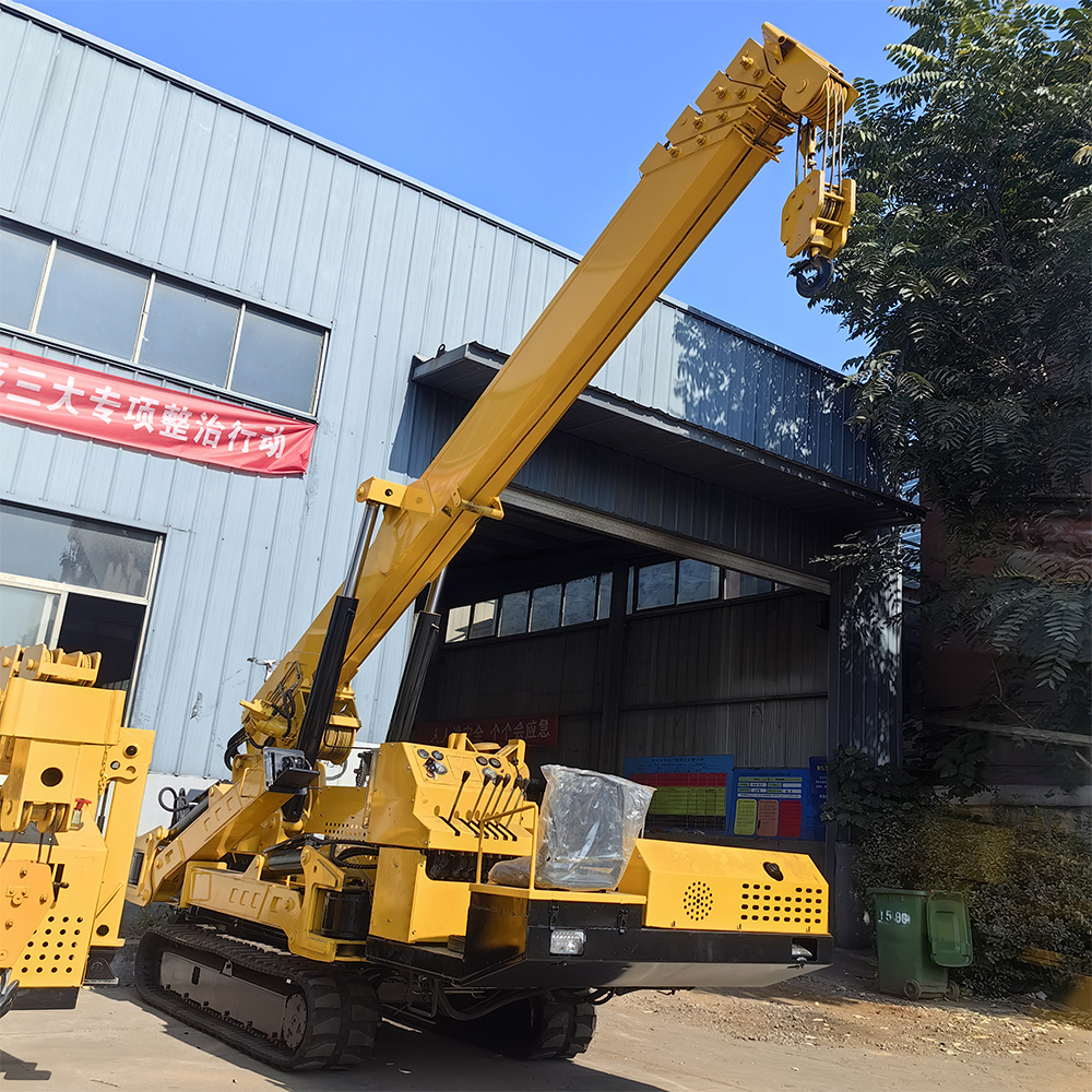 12 ton full-slewing boom type small crawler crane spider crane