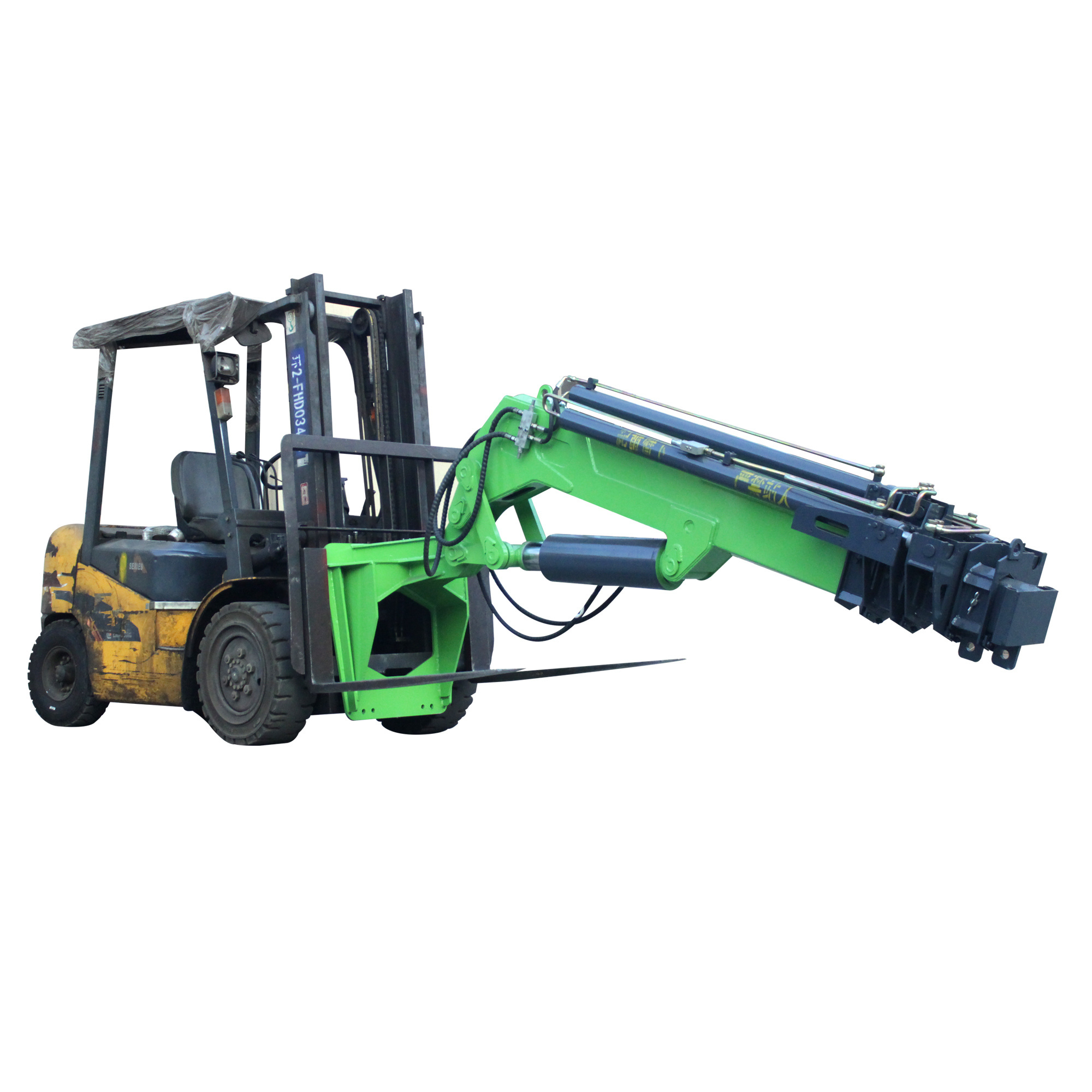 Forklift crane all-in-one machine special flying arm 3 ton 5t8 foldable arm small hydraulic lifting truck mounted crane