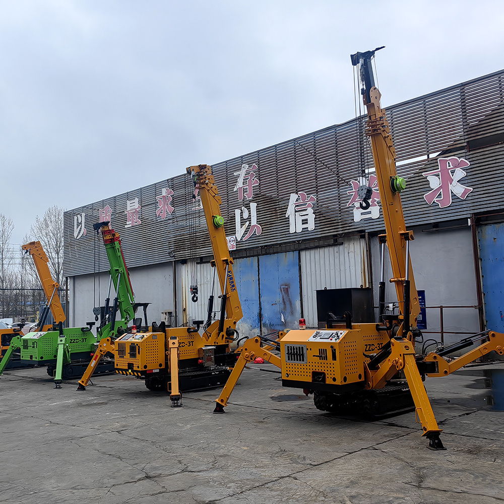 12 ton full-slewing boom type small crawler crane spider crane