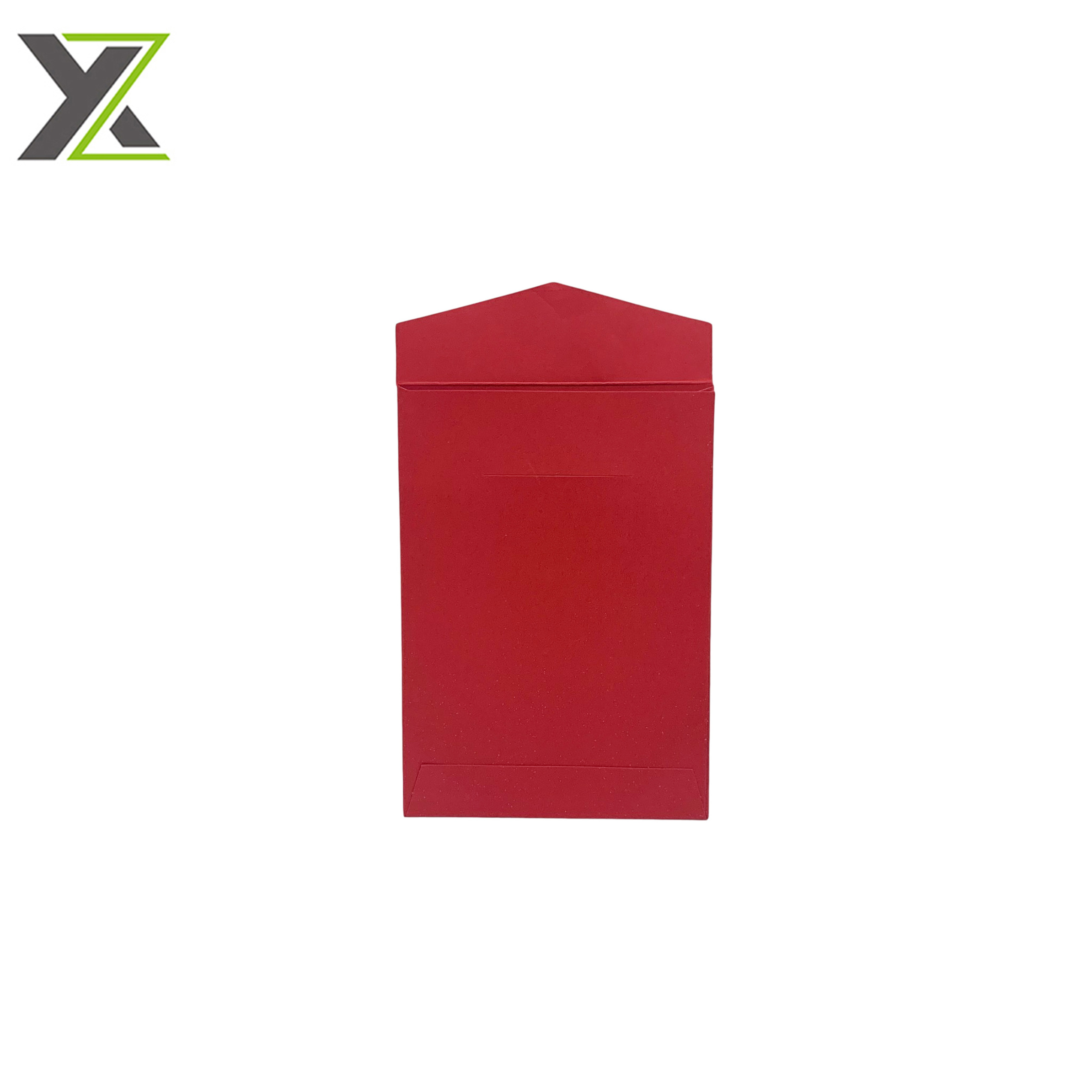 Custom Matte Red Color Gold Logo Small Paper Envelope Red Packets