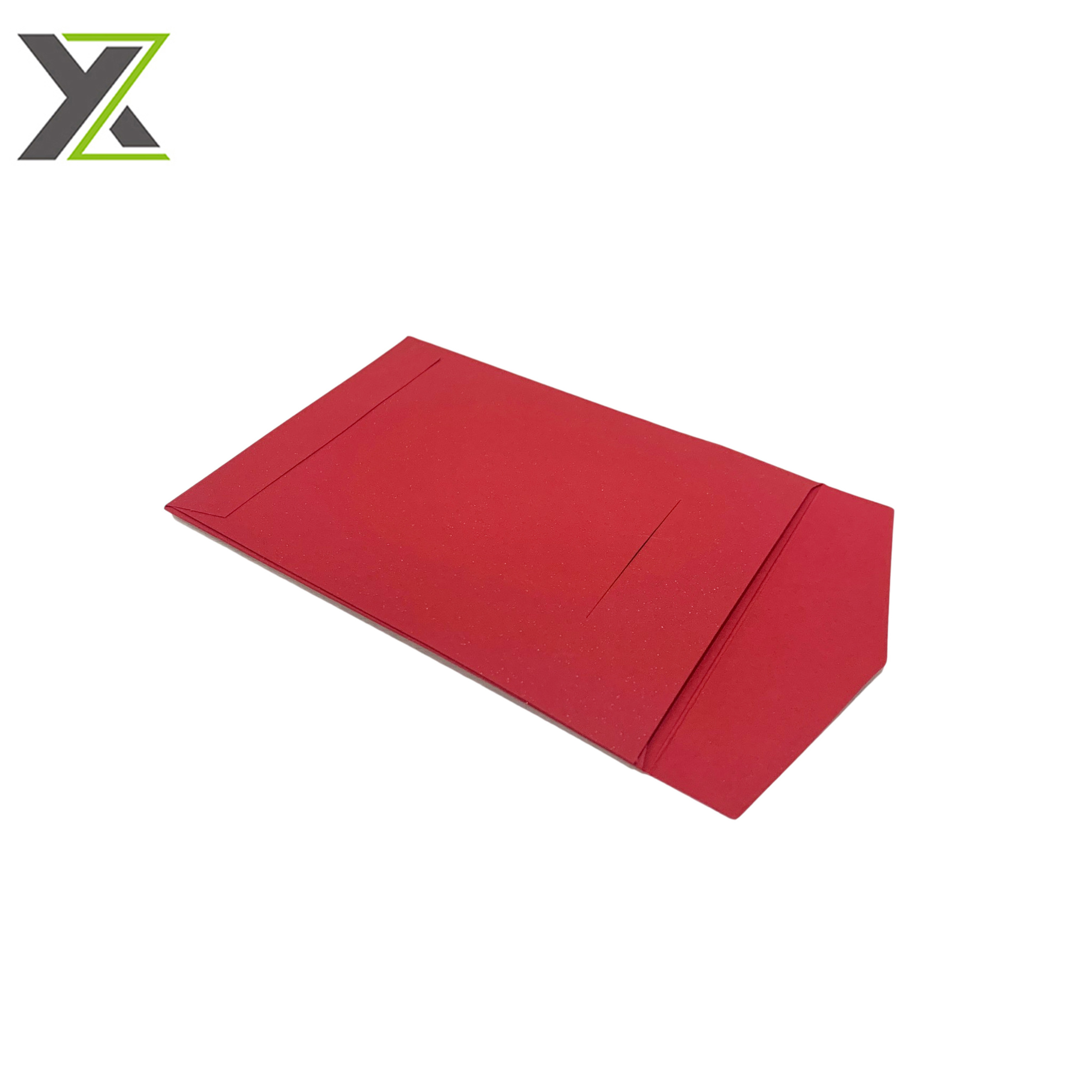 Custom Matte Red Color Gold Logo Small Paper Envelope Red Packets