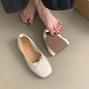 XINZI RAIN Wholesale Ballerina Shoes Cheaper Price Wide Toe Anti Slippery Women Flat Ballet Shoes For Ladies