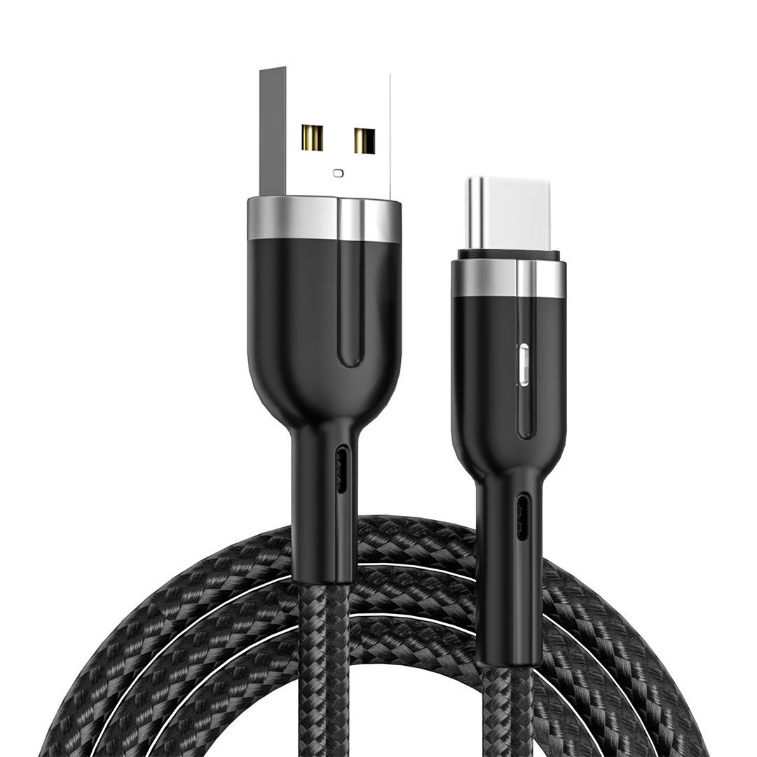 2.4A 3A Fast Charging Intelligent Automatic Power off USB Charging Data Cable  with LED indicator