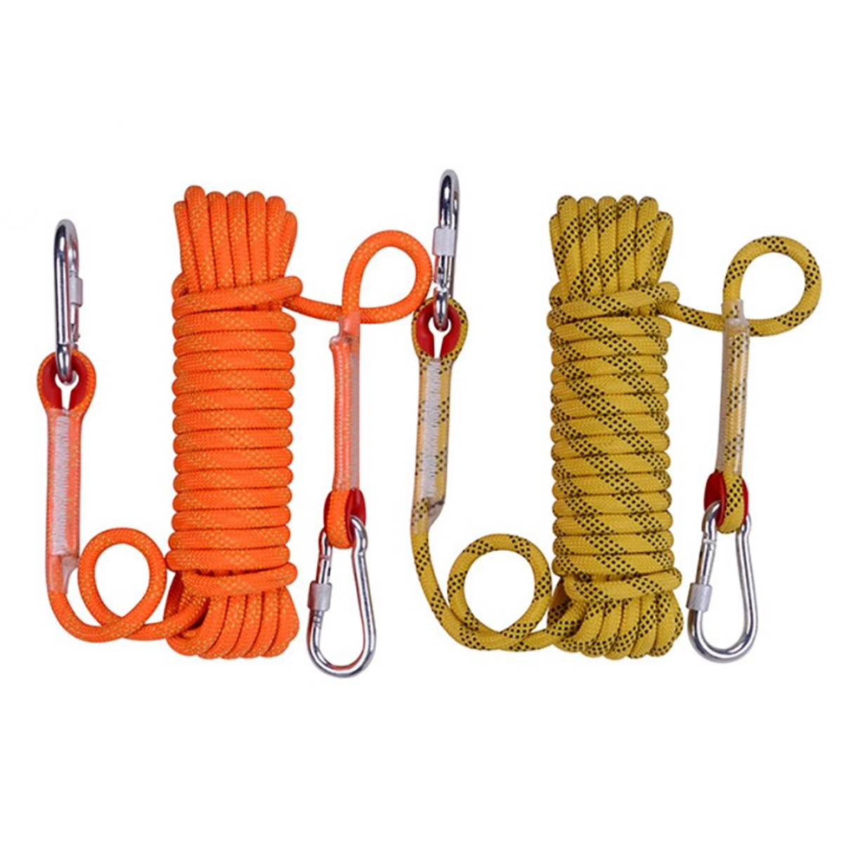 Hot Sale 8mm 10mm 12mm Braided Nylon Static Climbing Ropes Outdoor Static Ropes Safety Ropes