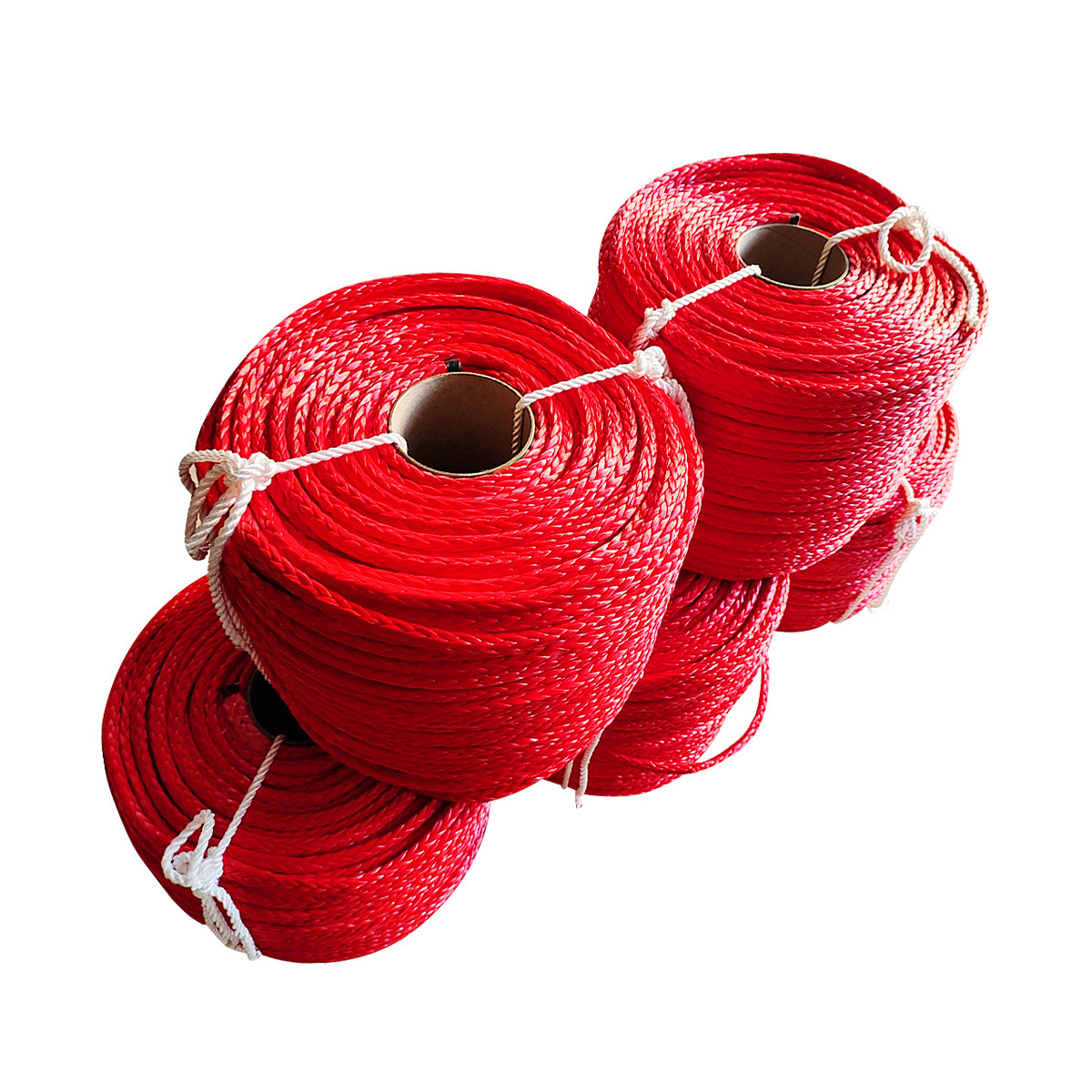 UHMWPE Wire Rope 12 Strands Hollow Single Braid UHMWPE Rope 6mm 8mm 10mm 12mm