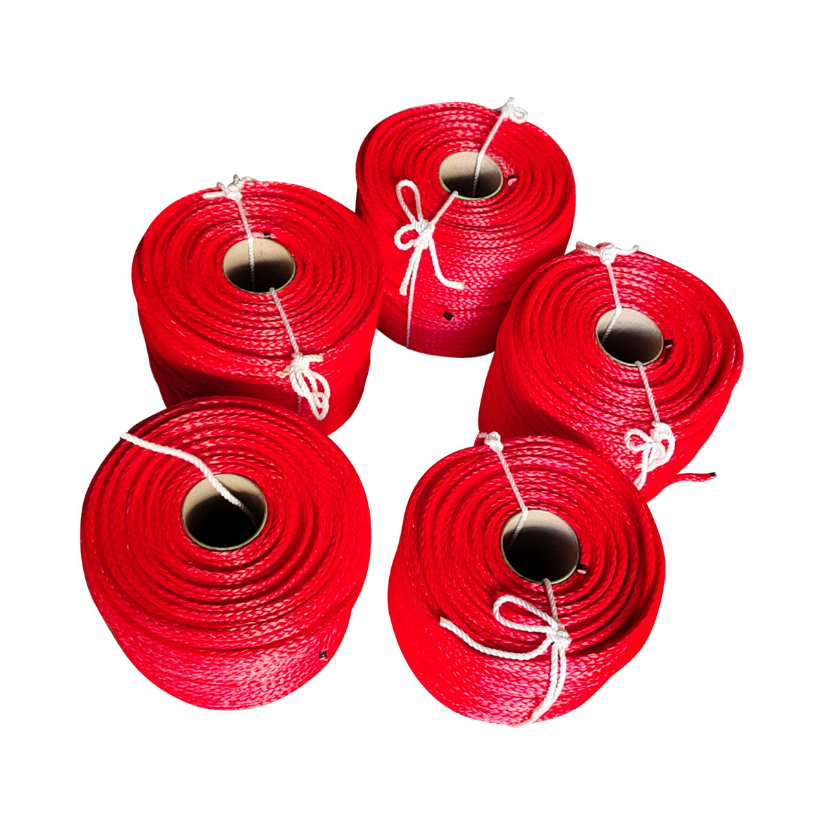 UHMWPE Wire Rope 12 Strands Hollow Single Braid UHMWPE Rope 6mm 8mm 10mm 12mm