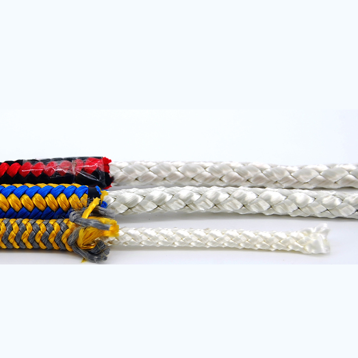 Hot Sale 8mm 10mm 12mm Braided Nylon Static Climbing Ropes Outdoor Static Ropes Safety Ropes