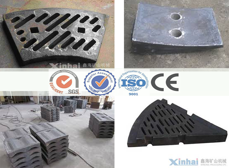 Reasonable Prices Mining Equipment Parts High Manganese Steel Rubber Material Ball Mill Liner Plate