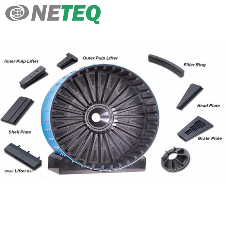 Reasonable Prices Mining Equipment Parts High Manganese Steel Rubber Material Ball Mill Liner Plate