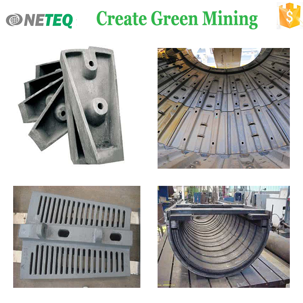 Reasonable Prices Mining Equipment Parts High Manganese Steel Rubber Material Ball Mill Liner Plate