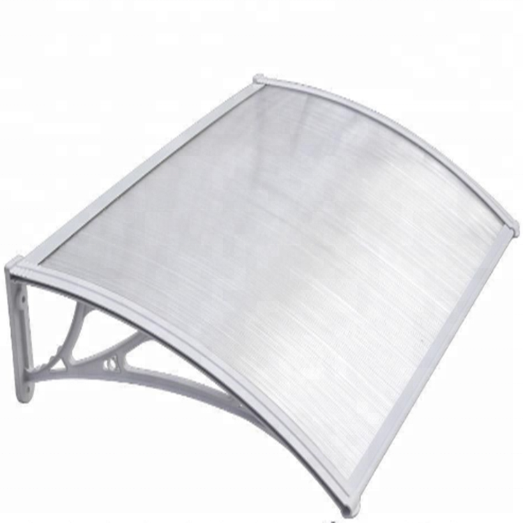 pc plastic Outdoor gazebo canopy shelter auvent window balcony polycarbonate door awning price