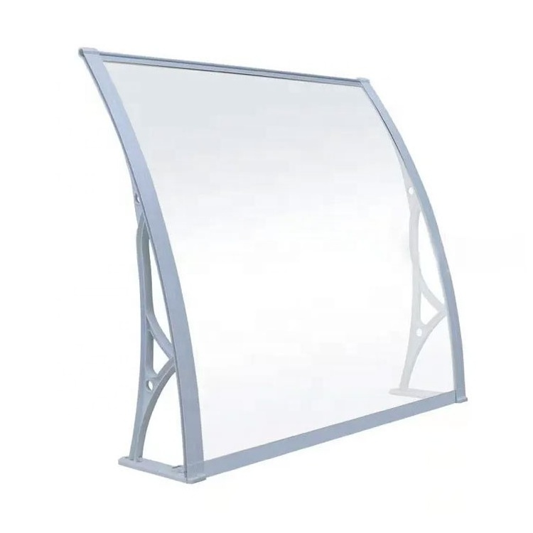 pc plastic Outdoor gazebo canopy shelter auvent window balcony polycarbonate door awning price