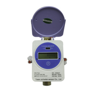 Xinhaitai ultrasonic prepaid water meter without Valve Control Part Wireless Communication Battery Powered water Meter