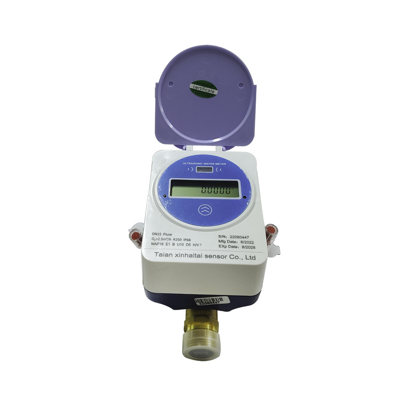 Xinhaitai ultrasonic prepaid water meter without Valve Control Part Wireless Communication Battery Powered water Meter