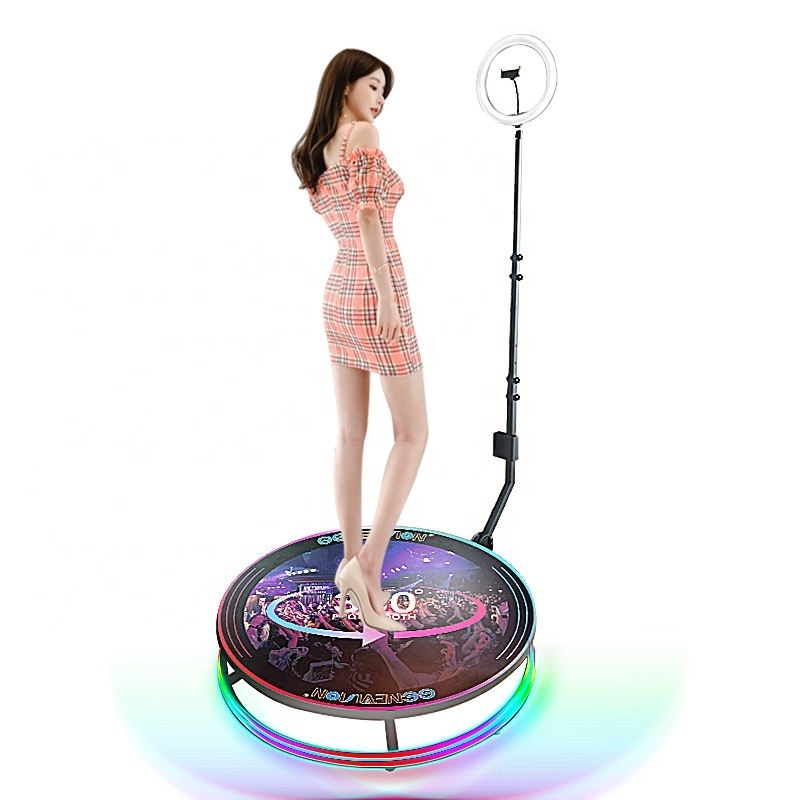 68cm Selfie party supplies PhotoBooth machine 360 cabine booth Automatic Rotating ipad camera video 360 Photo Booth