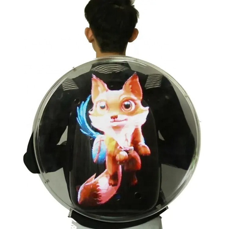 WIFI 52cm backpack 3d hologram advertising hologram display holographic 3d hologram display backpack portable equipment Showcase