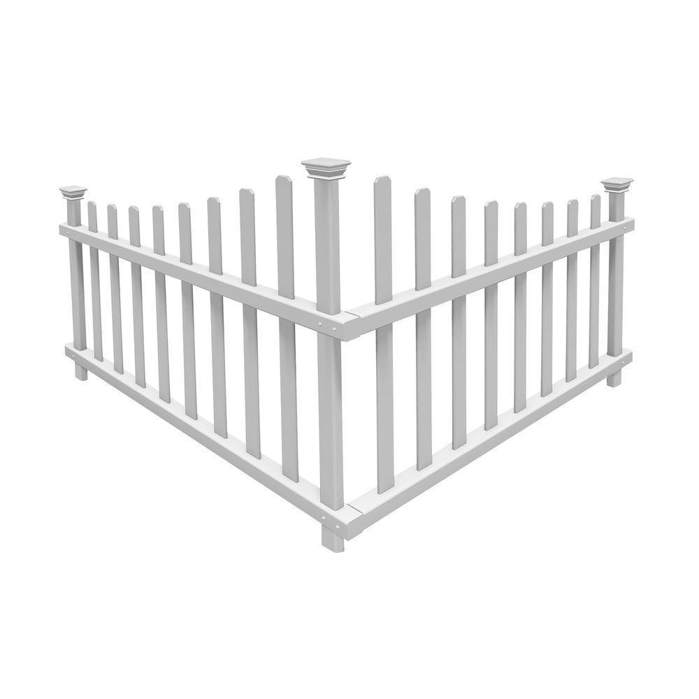 scallop vinyl picket fence white plastic pvc picket fence panel with gate