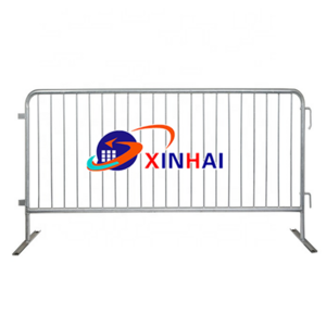 Temporary pedestrian portable movable metal panels crowd control printed event barrier fencing for sale low price