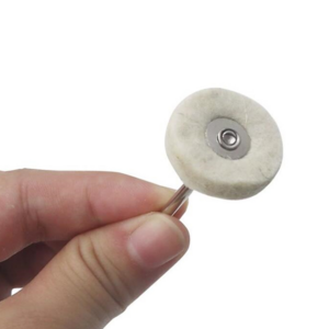 Wool felt abrasive head abrasive polishing wheel 2.35/3 mm handle cotton thread polishing mini brush